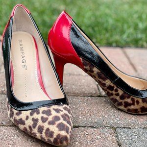 Rampage Leopard Print Heels - Size 8 - Never Worn